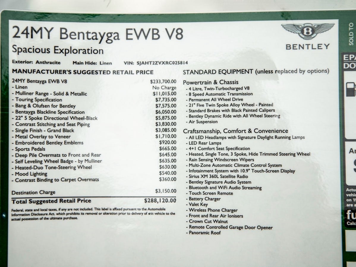 2024 Bentley Bentayga EWB Base